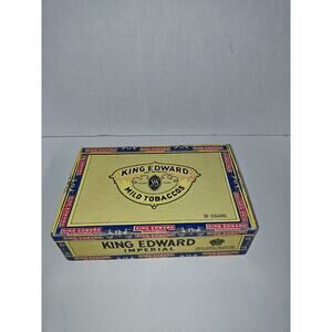 King Edward The Seventh Mild Tobaccos Imperial Cigar Box Vintage Tobacciana